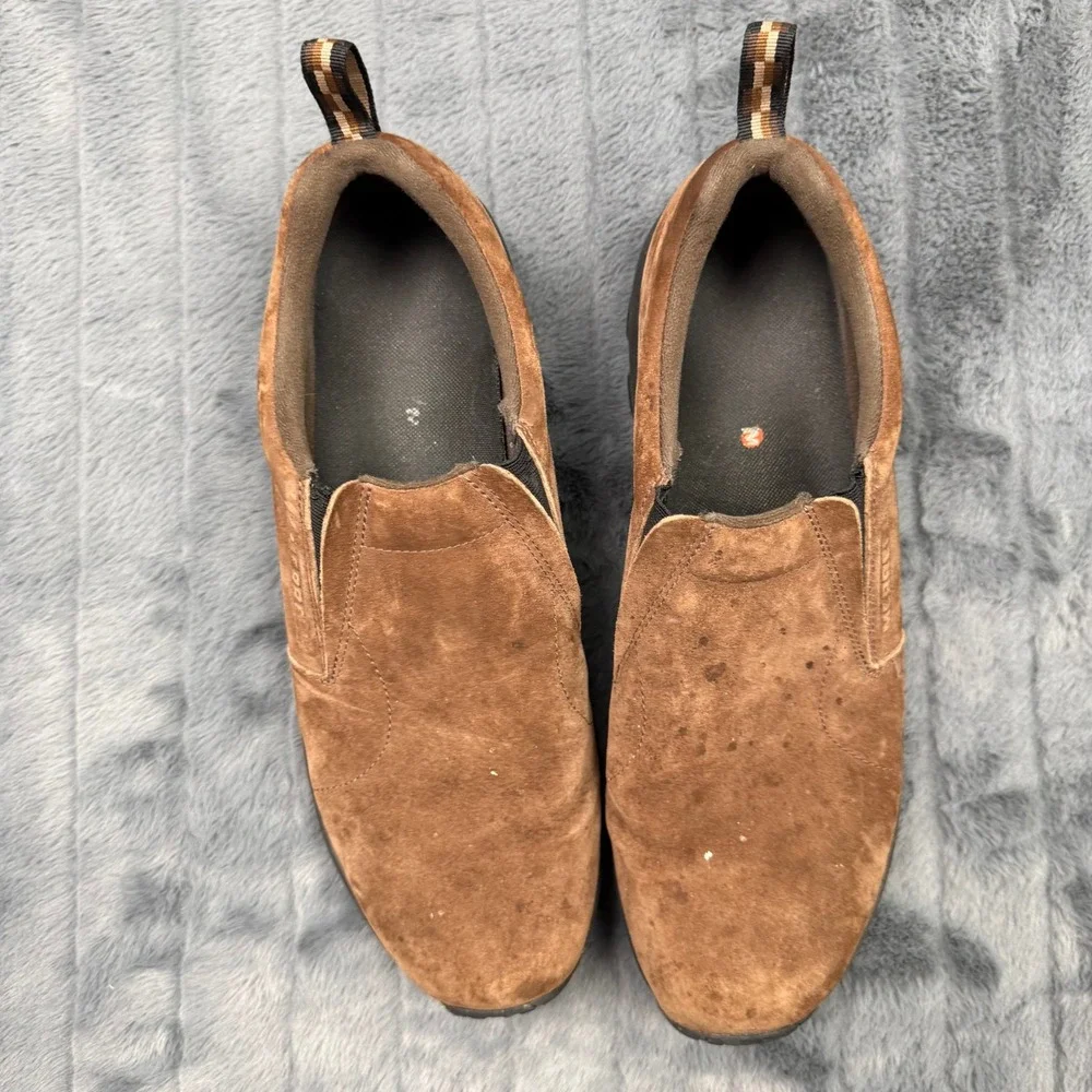 Merrell Jungle Moc Mens 15 Brown Suede Slip On Casual Comfort Shoes J65685